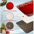 thumbnail image 4 of Christmas Bathroom Rugs and Mats Set 3 Piece, Snowflake Red Rugs Non Slip, Snow Winter Absorbent Microfiber Memory Foam Bath Mat Machine Washable Bathroom Floor Mats, 4 of 7