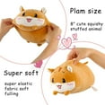 thumbnail image 3 of Kiddopark 8 inch Cute Yellow Hamster Plush Stuffed Animal Cylindrical Body Pillow,Super Soft Cartoon Hugging Toy Gifts for Bedding, 3 of 6