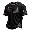 thumbnail image 2 of 911 25th Anniversary American Flag Tshirt Men's 911 Shirt 2001-2026 9/11 25th Anniversary Short Sleeve Crew Neck Patriotic Tee, 2 of 4