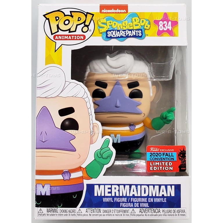 Funko POP Animation Spongebob Squarepants MermaidMan 834 Vinyl