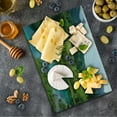 thumbnail image 5 of Landscape Cutting Board, Photo of Zelenci Pond near Kranjska Gora in Slovenia Idyllic View Scenic Scenery, Decorative Tempered Glass Cutting and Serving Board, Small Size, Green Aqua, by Ambesonne, 5 of 5