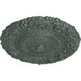 thumbnail image 3 of Ekena Millwork 21"OD x 2"P Marseille Ceiling Medallion (Fits Canopies up to 7 3/8"), Hand-Painted Athenian Green Crackle, 3 of 6