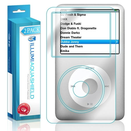 - 2x iLLumi AquaShield Crystal HD Screen Protector Shield for Apple iPod Classic