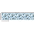 thumbnail image 3 of Ambesonne Floral Fabric by the Yard Upholstery, Flowers Leaves Hydrangea, 1 Yard, Pale Sky Blue Grey and White, 3 of 5