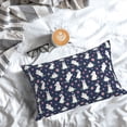 thumbnail image 6 of Kdxio Cotton Pillow Cases 16"x24" Pillowcases,Soft and Breathable Bedroom Pillow Cases-Rabbit And Flower, 6 of 8