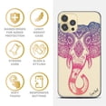 thumbnail image 4 of TPU Clear Case for iPhone 13 Pro with Royal Elephant Head design phone cover, 4 of 7