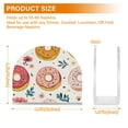 thumbnail image 4 of Yayeee Napkin Holder for Table Kitchen Paper Tissue Organization, Pink Donut, 4 of 8
