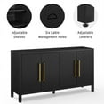 thumbnail image 3 of Crosley Furniture Darcy Sideboard Buffet Cabinet with Storage Shelves, Living Room, Kitchen, Dining, 3 of 13