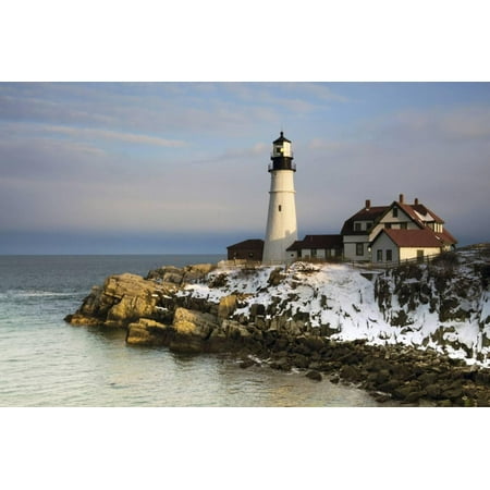 Casco Bay Portland Maine - Portland Head Light, Cape Elizabeth, Casco Bay, Maine, USA Print Wall Art By Michel Hersen