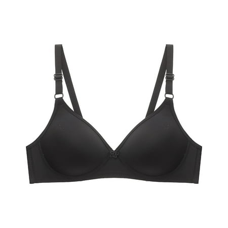 

Wirdiell Women s Bra Soild Wire Free Underwear One-Piece Bra Everyday Small Cup Underwear