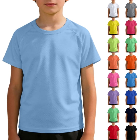 TGPMGRZ Boys Swim Shirt Short Sleeve UV Protection Toddler Sun Shirt Summer Beach Pink 7-8 Years