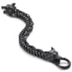 thumbnail image 1 of Pulsera COOLSTEELANDBEYOND Biker Viking con cabezas de lobo negras, 1 of 9