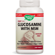 Nature's way flexmax glucosamine with msm tablets, sodium-free, 240 ct