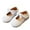 White, variant on Meresysid Toddler Kids Girls Spring New Soft Soled Shoes Baby Walking Shoes Bow Princess Small Leather Shoes Brown