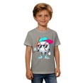 thumbnail image 3 of Chandails pour Filles Col Ras du Cou Enfants Manches Courtes Chandails pour Garçons T-Shirts Hauts pour Filles 4T, 3 of 3