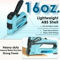 thumbnail image 5 of SHALL 6-in-1 Staple Gun Heavy Duty, Blue Heavy Duty Staple Gun with 4000 Counts Staples, Women Staple Gun for Wood with Stapler Remover, 5 of 8