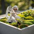 thumbnail image 4 of White Angel Playing Violin Acrylic Garden Stakes, 4 of 5