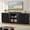 Black, variant on Bestier TV Stand for TVs up to 70", Modern Entertainment Center with Sliding Door Media Console Table for Living Room,Black
