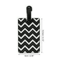 thumbnail image 2 of Unique Bargains 1 Pc Wave Pattern Luggage Tag for Travelling Black, 2 of 5