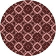 thumbnail image 1 of Ahgly Company Machine Washable Indoor Round Transitional Red Red Area Rugs, 3' Round, 1 of 7