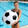 thumbnail image 6 of Inflatable Soccer Ball with Rapid Valve - Massive PVC Football for Beach, Backyard, Party Games & Parades,Outdoor Sports Toy (31.5 Inch), 6 of 6