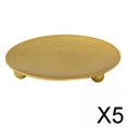 thumbnail image 1 of 5x Portavelas de Plato Moderno, Candelabro de Metal, Portavelas de Té, Candelabro Redondo Decorativo para Boda, Hogar, Mesa, Decoración de Fiesta , 7 5 piezas, 1 of 10