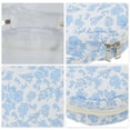 thumbnail image 3 of Unique Bargains Heart-shaped Orchid Print Makeup Bag for Travel White Polyester, 3 of 6