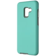 Xqisit Protective Cover for Samsung Galaxy A8 (2018) Smartphone - Teal/Gray