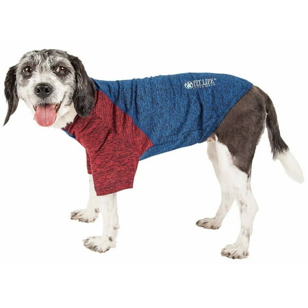 Pet Life ® Active Hybreed 4-Way Stretch Two-Toned Performance Dog T-Shirt