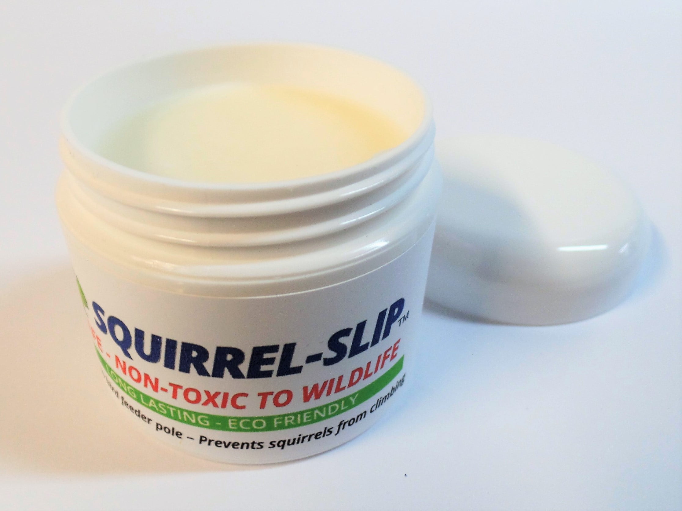 Squirrel-Slip Stop Squirrels Climbing Bird Feeder Pole, Natural Repellent 2 oz.