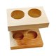 thumbnail image 3 of Soporte para cabezales de cepillo de dientes eléctrico, soporte de madera, soporte para mostrador, organizador de mostrador 2 agujeros, 3 of 9