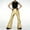 Gold, variant on Men's Vintage Bell Sequin Flare Pants Stretch Classic Bell Bottom 70s Retro Disco Night Club Party Cosplay Pants