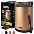 thumbnail image 1 of Kaffe Molinillo de café eléctrico. Los mejores molinos de café para uso doméstico. (14 tazas) Fácil de poner y quitar con cepillo para polvo de limpieza incluido. Cobre, 1 of 5