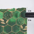 thumbnail image 6 of Sheer Valance Curtains for Kitchen Living Room Decor, Leaves Marble Honeycomb Plaid Geometric Abstract Green Semi Sheer Curtain Voile Valance Rod Pocket Window Treatment Short Curtain Panel 54"x18", 6 of 6