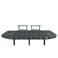 thumbnail image 3 of Dog Lover Futon Couch, Cool Canine Elements Paw Marks and Bones Ornamental Abstract Composition Image, Daybed with Metal Frame Upholstered Sofa for Living Dorm, Loveseat, Multicolor, by Ambesonne, 3 of 4