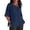 Navy, variant on Half Sleeve Shirts for Women Casual Knits Womens Loose 1/2 Long Sleeve Blouse Tops Solid Casual Short Sleeve Shirt Blouse Size XXXL