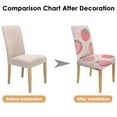 thumbnail image 7 of Strawberry Lover Dining Chair Covers 4 Pack Sweet Red Berry Theme Washable Polyester Stretch Slipcovers Removable Seat Protector for I Love Strawberries Style, 7 of 7