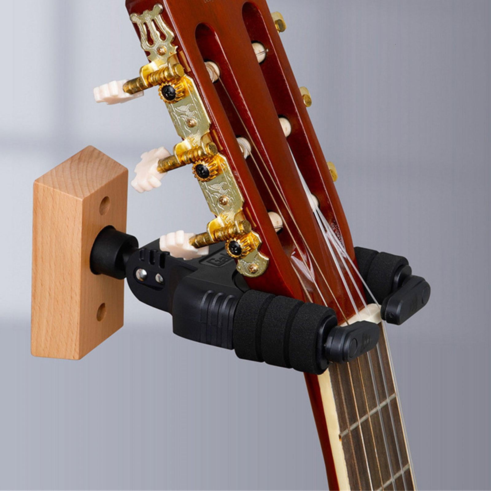 Yihuala Guitar Wall Hanger Wall Mount Bracket, Guitar Hanger Hook Holder Rack Guitar Mount Hanging Stand for Guitar Ukulele