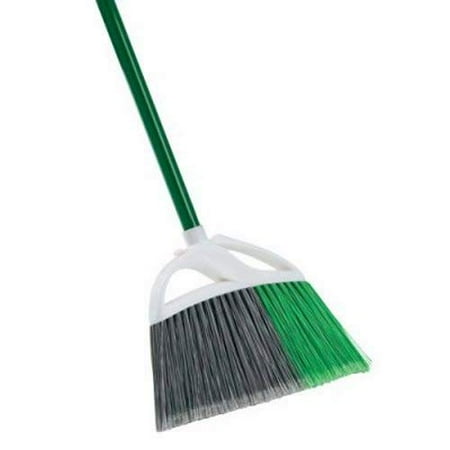 

205 Large Precision Angle Broom Steel Handle 13 Wide Green And White (Pack Of 6)