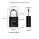 thumbnail image 5 of Seitruly Bloqueo de huellas dactilares de control de aplicación recargable con pilas de candado inteligente Electrónica, 5 of 6