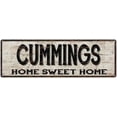 thumbnail image 1 of CUMMINGS Rustic Home Sweet Home Sign Gift 8x24 Metal Decor 108240084372, 1 of 1