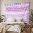 thumbnail image 3 of Purple Pink Boho Tapestry for Bedroom Wall Hanging Tapestry, Vintage Ethnic Tribe Abstract Art Ceiling Backdrop Tapestries Poster Blanket Wall Decor for Teens Room Living Room Dorm 39" x 59", 3 of 8