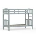 thumbnail image 4 of Arca Solid Wood Twin Over Twin Bunk Bed in Light Gray, 4 of 6