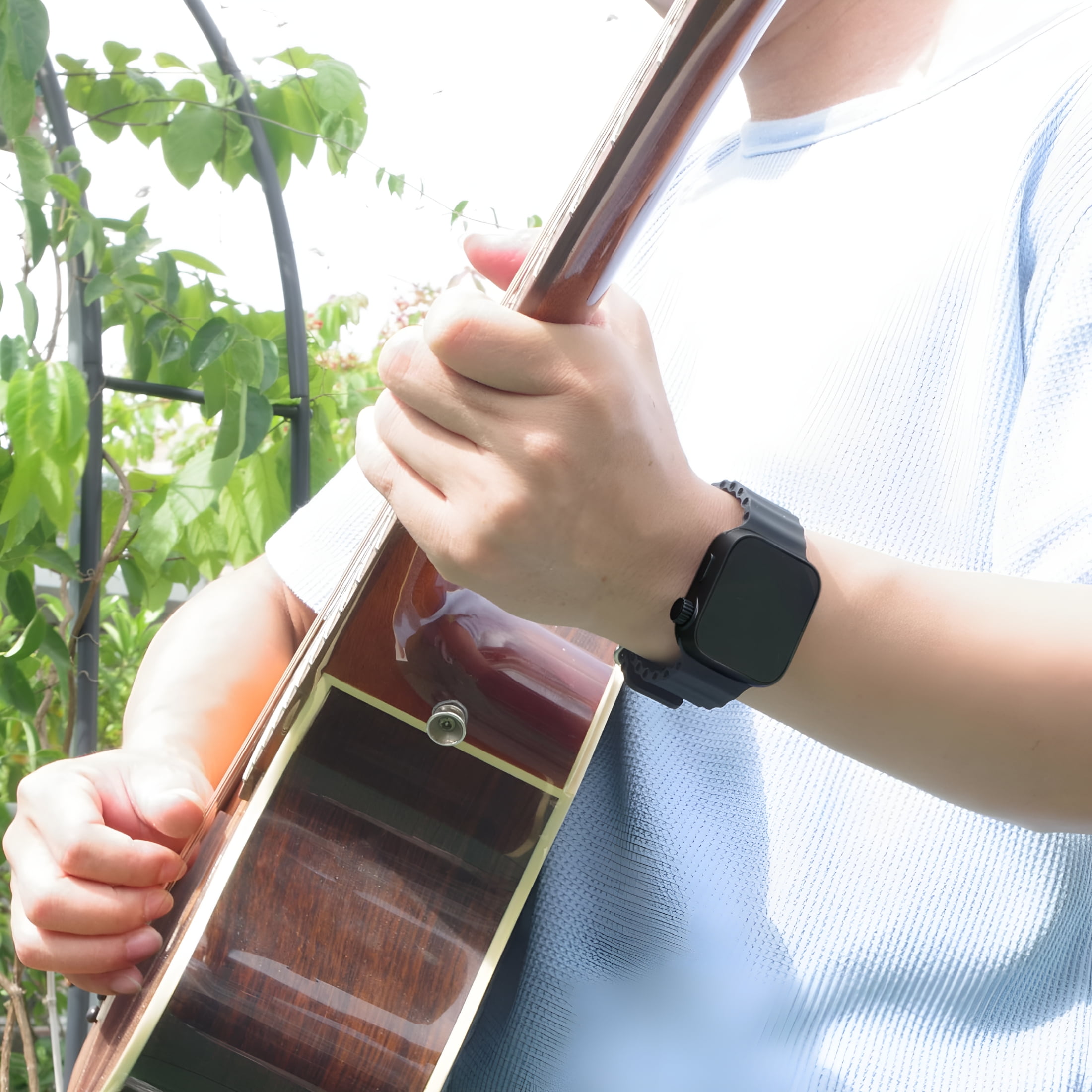 GJX Metronome Watch, Wearable Vibrating Metronome Wrist Watch for Sport Running, Music Practice Tracker for Guitar, Piano, Drum and All Instruments