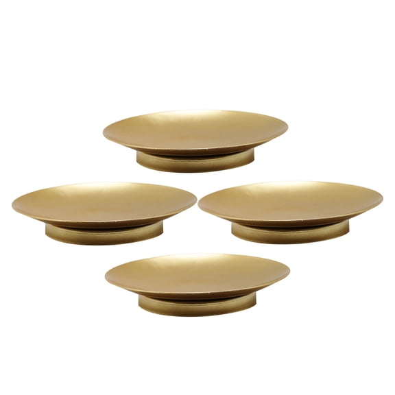 Mobestech 4Pcs Iron Candle Holders for Pillar Candles with Elegant and Timeless Design