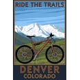 thumbnail image 4 of Denver, Colorado, Mountain Bike Scene (1000 Piece Puzzle, Size 19x27, Challenging Jigsaw Puzzle for Adults and Family, Made in USA), 4 of 4