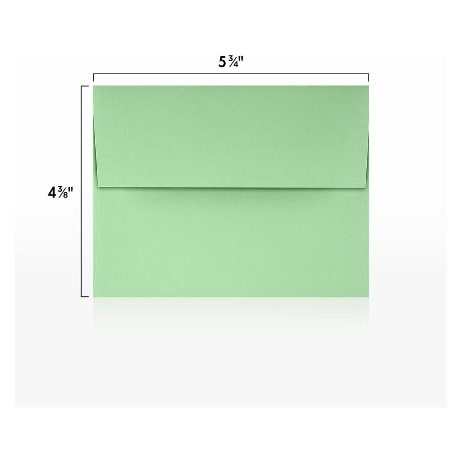 A2 Invitation Envelopes | 4 3/8" x 5 3/4" | Pastel Green | 60lb. Text | 500 Qty