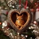thumbnail image 5 of Adornos En Forma De Corazón Con Motivos Animales Para Decorar El Árbol De Navidad, El Hogar Y Otras Fiestas. Regalo Festivo Inspirado En La Naturaleza., 5 of 8