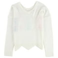 thumbnail image 2 of P.J. Salvage Womens BEACH Pajama Sweater, Off-White, Medium, 2 of 2