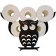 thumbnail image 1 of Owl Shaped Toilet Paper Holder, Black Metal Toilet Frame, 7 Volume Capacity, Soft Cloud Wall Hanging Paper Wall, Funny Bathroom Accessories, 1 of 5